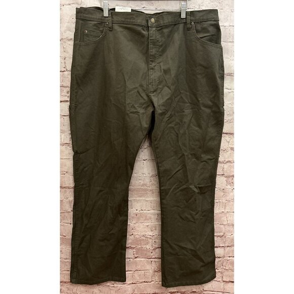 Dickies Relaxed Fit FLEX Duck Canvas Carpenter Pants  42 x 30 Green NEW - Picture 1 of 4